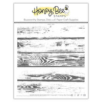 Honey Bee Stamps - Clear Photopolymer Stamps - Barn Wood Background