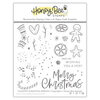 Honey Bee Stamps - Clear Photopolymer Stamps - Country Christmas Wreath