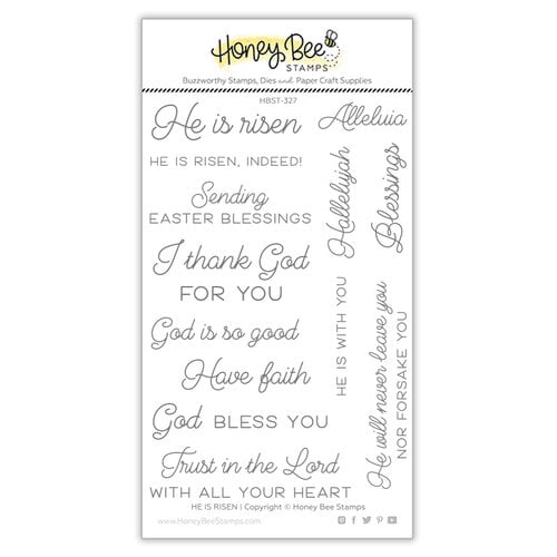 Honey Bee Stamps - Clear Photopolymer Stamps - He Is Risen