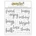 Honey Bee Stamps - Let's Celebrate Collection - Clear Photopolymer Stamps - Bitty Buzzwords