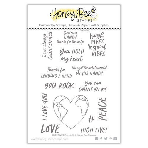Honey Bee Stamps - Summer Stems Collection - Clear Photopolymer Stamps - High Five