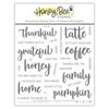 Honey Bee Stamps - Autumn Splendor Collection - Clear Photopolymer Stamps - Bitty Buzzwords - Fall