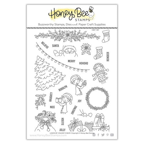 Honey Bee Stamps - Vintage Holiday Collection - Clear Photopolymer Stamps - Loads Of Holiday Cheer