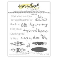 Honey Bee Stamps - Vintage Holiday Collection - Clear Photopolymer Stamps - Hug In A Mug