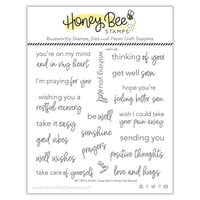 Honey Bee Stamps - Modern Spring Collection - Clear Photopolymer Stamps - Get Well Soon