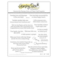 Honey Bee Stamps - The Perfect Day Collection - Clear Photopolymer Stamps - Inside Welcome Baby Sentiments