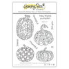 Honey Bee Stamps - Spooktacular Collection - Halloween - Clear Photopolymer Stamps - Painted Pumpkins