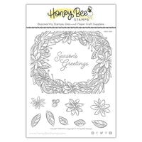 Honey Bee Stamps - Make It Merry Collection - Christmas - Clear Photopolymer Stamps - Holiday Wreath