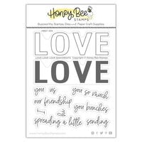 Honey Bee Stamps - Happy Hearts Collection - Clear Photopolymer Stamps - Love Love Love
