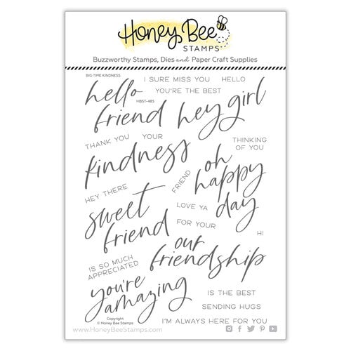 Honey Bee Stamps - Simply Spring Collection - Clear Photopolymer Stamps - Big Time Kindness