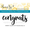Honey Bee Stamps - Clear Acrylic Stamps - Congrats