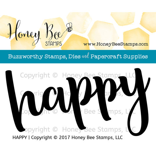 Honey Bee Stamps - Clear Photopolymer Stamps - Happy