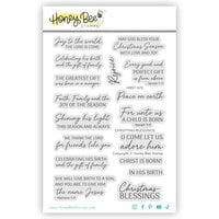 Honey Bee Stamps - Merry Moments Collection - Clear Photopolymer Stamps - Christmas Blessings