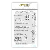 Honey Bee Stamps - Merry Moments Collection - Clear Photopolymer Stamps - Simply Stated - Holiday