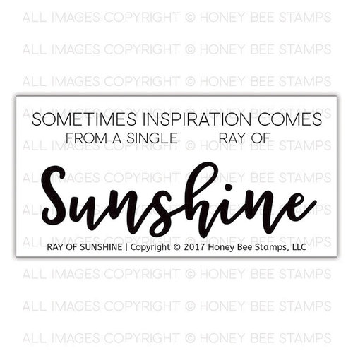 Honey Bee Stamps - Clear Acrylic Stamps - Ray Of Sunshine