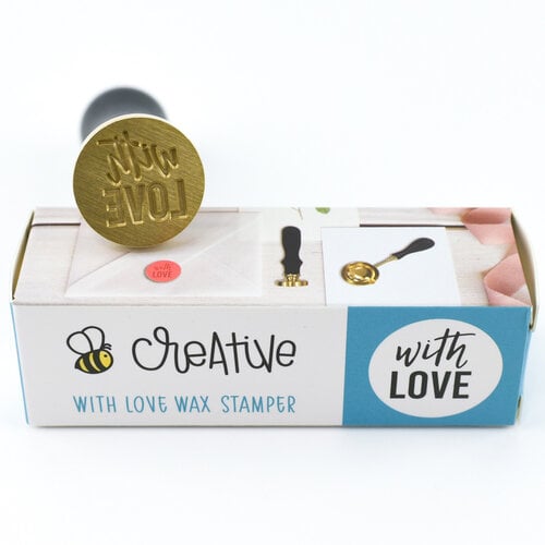 Honey Bee Stamps - Happy Hearts Collection - Bee Creative - Wax Stamper - With Love
