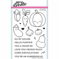 Heffy Doodle - Clear Photopolymer Stamps - Veggie Patch