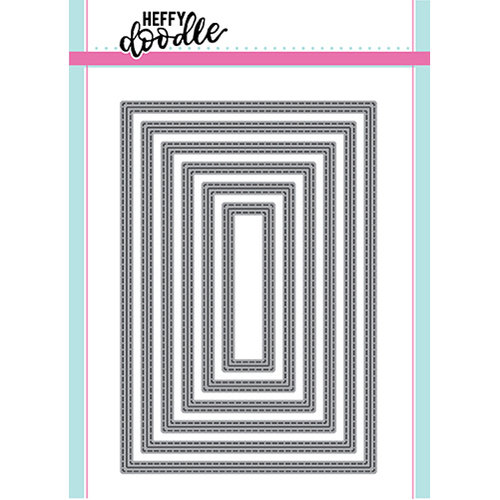 Heffy Doodle - Metric Stitched Rectangles Die 