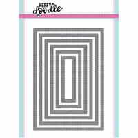 Heffy Doodle - Cutting Dies - Metric Stitched Rectangles