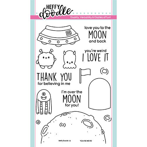 Heffy Doodle - Clear Photopolymer Stamps - You're Weird