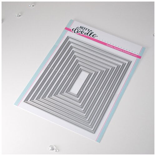 Heffy Doodle - Cutting Dies - Skinny Imperial Rectangle Frames