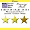 Happy Hammer Bazzill Basics Mini Brads - Stunning Stars - Yellows, CLEARANCE