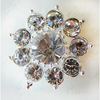 Melissa Frances - Vintage Jeweled Brooch - Ravishing Rhinestones