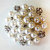 Melissa Frances - Vintage Jeweled Brooch - Perfectly Pearl Cluster
