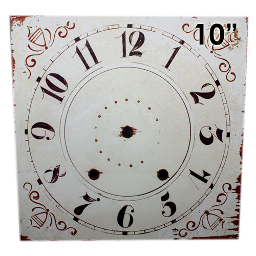 Melissa Frances - Clock Wall Hangings - Square Clock Face - 10 Inch