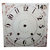 Melissa Frances - Clock Wall Hangings - Square Clock Face - 14 Inch