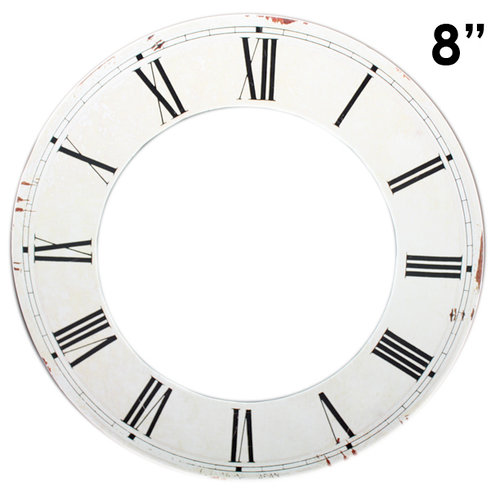 Melissa Frances - Clock Wall Hangings - Roman Numeral Clock Face - 8 Inch