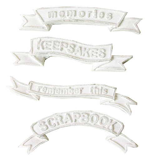 Melissa Frances - Vintage Resin Applique - Banners