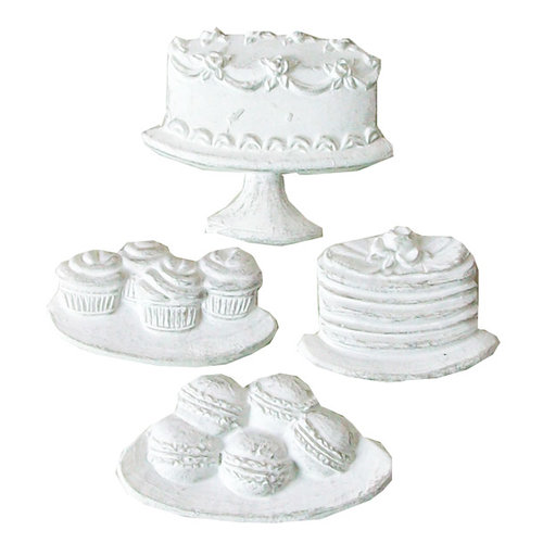 Melissa Frances - Vintage Resin Applique - Cakes and Cookies