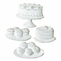 Melissa Frances - Vintage Resin Applique - Cakes and Cookies