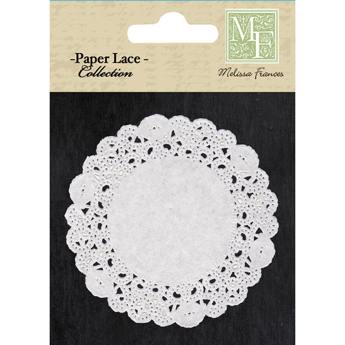 Melissa Frances - Paper Doily - 4 Inch - White