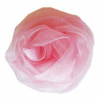 Melissa Frances - Vintage Flower - Organza Pink Rose