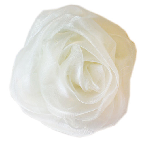 Melissa Frances - Vintage Flower - Organza Cream Rose
