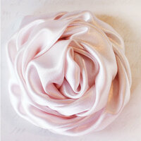 Melissa Frances - Vintage Flower - Pink Satin Twist Rose