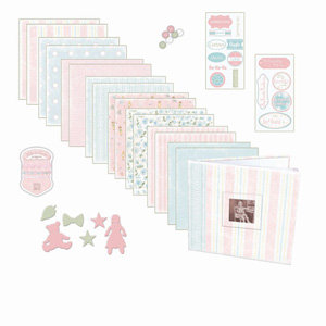 Melissa Frances - Heart and Home - 8x8 Album Kit - Girly Girl, CLEARANCE