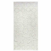Melissa Frances - Heart and Home - Pop Out Glitter Accents - Flowers, CLEARANCE