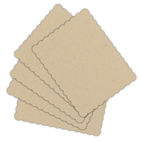 Melissa Frances - Chipboard Backdrops - Rectangle with Scallops