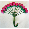 Melissa Frances - Vintage Flower - Deep Pink Mini Rose