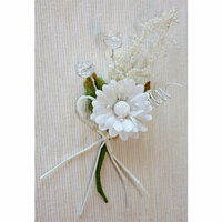 Melissa Frances - Vintage Flower - White Pick