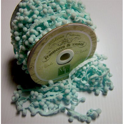 Melissa Frances - Pom Pom Trim - Aqua - 20 Yards