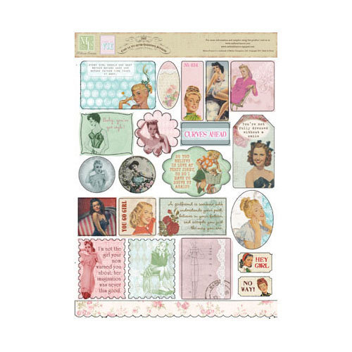 Melissa Frances - C'est la Vie Collection - Cardstock Stickers - Retro