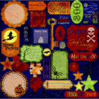 Melissa Frances - Fright this Way Collection - Halloween - 12 x 12 Cardstock Die Cuts