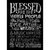 Melissa Frances - Blackboard Canvas Print - Blessed are the Weird