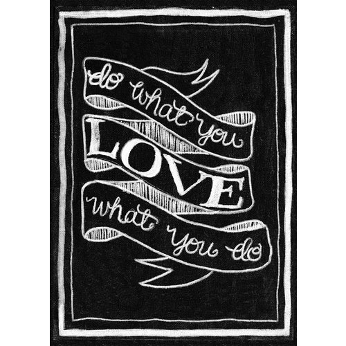 Melissa Frances - Blackboard Canvas Print - Do What You Love