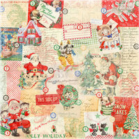 Melissa Frances - Countdown to Christmas Collection - 12 x 12 Paper - All Wrapped Up