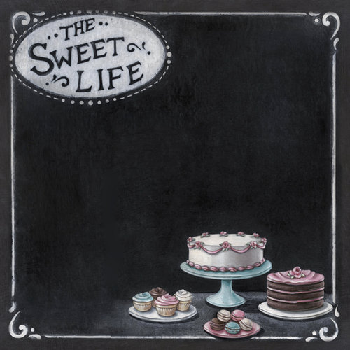 Melissa Frances - The Sweet Life Collection - 12 x 12 Double Sided Paper - Sweet Life